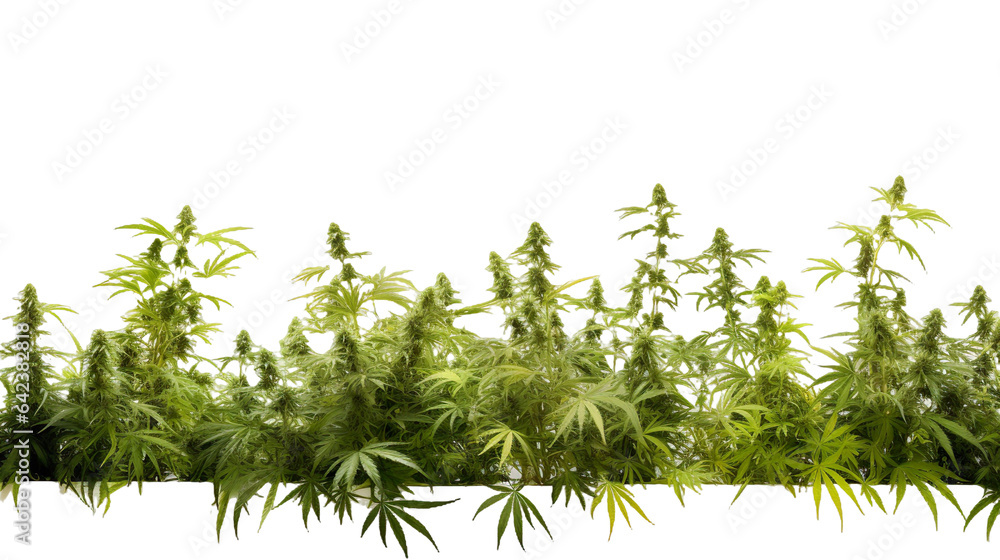 Marijuana plant and Cannabis buds and twigs on transparent background, isolated, png Marijuana plant and Cannabis buds and twigs on transparent background, isolated, png