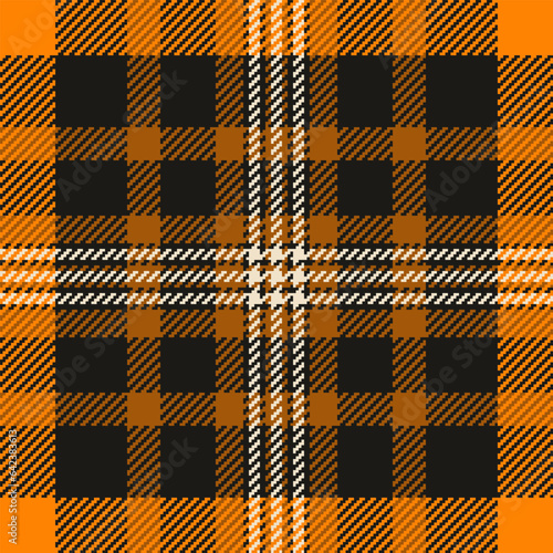 Pattern fabric vector of seamless textile texture with a check background plaid tartan.