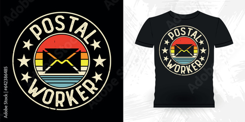 Funny Mailman Mail Retro Vintage Postal Worker T-shirt Design