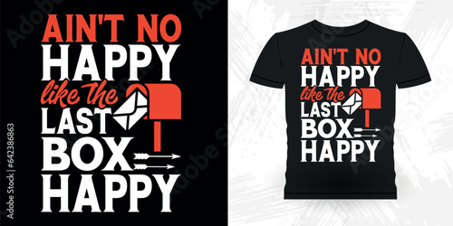 Funny Mailman Mail Retro Vintage Postal Worker T-shirt Design