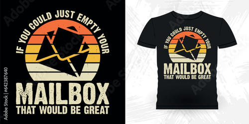 Funny Mailman Mail Retro Vintage Postal Worker T-shirt Design