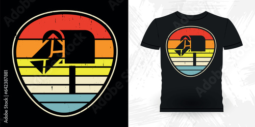 Funny Mailman Mail Retro Vintage Postal Worker T-shirt Design