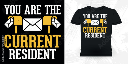 Funny Mailman Mail Retro Vintage Postal Worker T-shirt Design