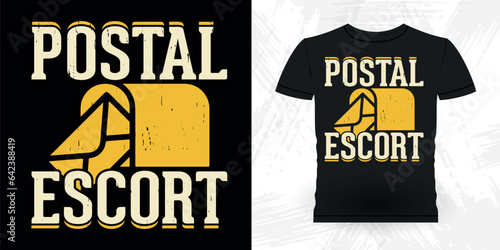 Funny Mailman Mail Retro Vintage Postal Worker T-shirt Design