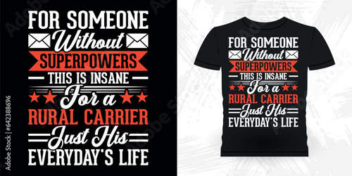 Funny Mailman Mail Retro Vintage Postal Worker T-shirt Design