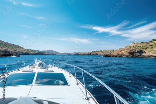 Luxury yacht on the sea © Stock Rocket