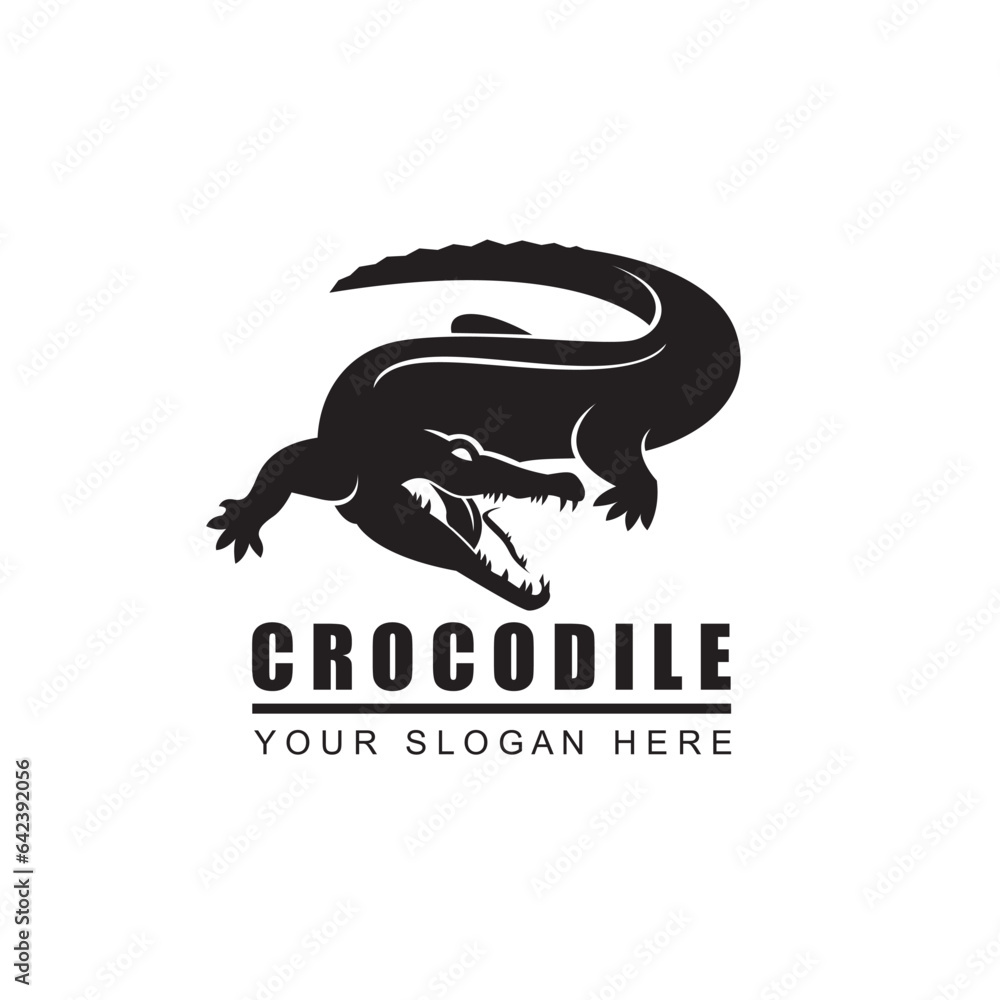 Obraz premium crocodile icon isolated on white background