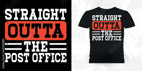 Funny Mailman Mail Retro Vintage Postal Worker T-shirt Design