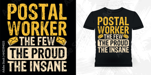 Funny Mailman Mail Retro Vintage Postal Worker T-shirt Design