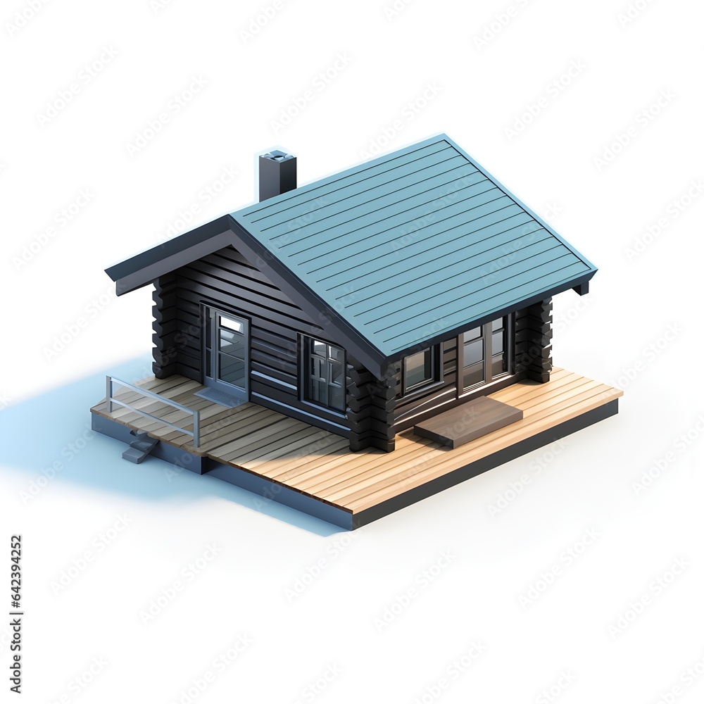 Modern house with trees isolated on white empty background in real estate sale or property investment concept. Buying new home for big family. 3d illustration of residential building exterior. Modern house with trees isolated on white empty background in real estate sale or property investment concept. Buying new home for big family. 3d illustration of residential building exterior.