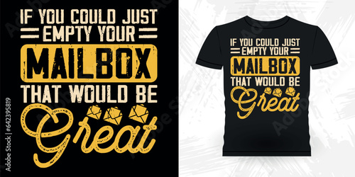 Funny Mailman Mail Retro Vintage Postal Worker T-shirt Design