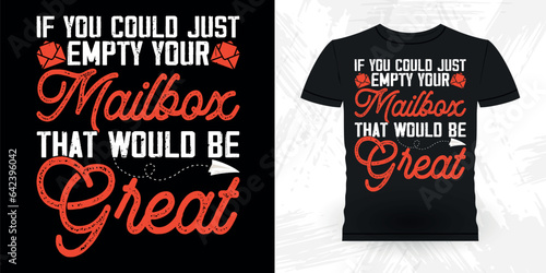 Funny Mailman Mail Retro Vintage Postal Worker T-shirt Design