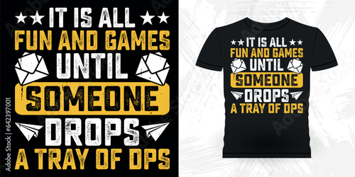 Funny Mailman Mail Retro Vintage Postal Worker T-shirt Design