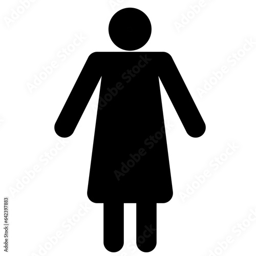woman figure symbol icon