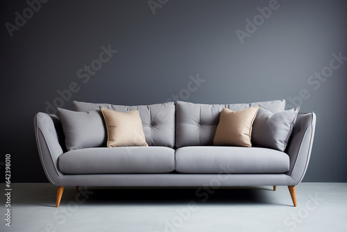 sofa isolated on black