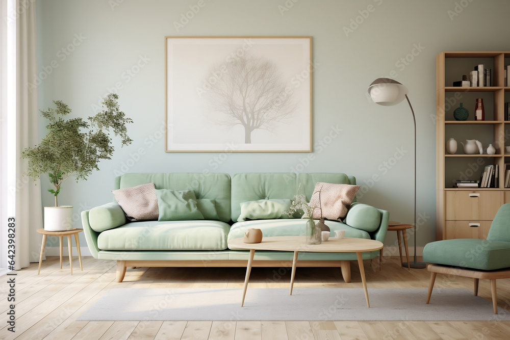 Obraz premium modern living room with sofa