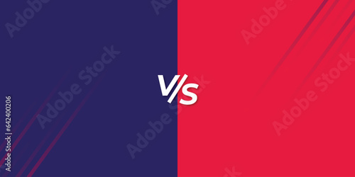 Abstract versus vs banner in yellow and turquoise color