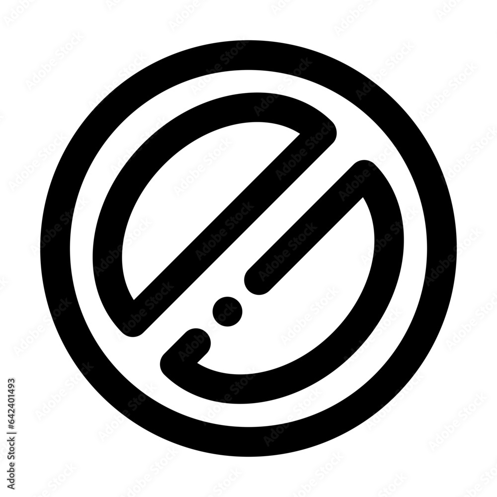 Spam alert symbol in minimalist lines Spam alert symbol in minimalist lines