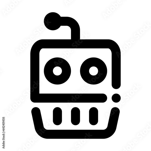 Bot graphic as a line-style symbol