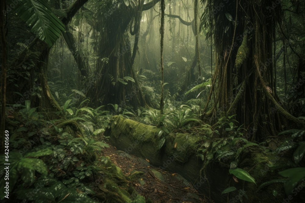 Jungle rain forest. Generate Ai