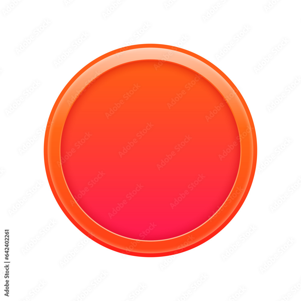 Vector 3d cartoon red coin isolated on white background vector 3d illustration Vector 3d cartoon red coin isolated on white background vector 3d illustration