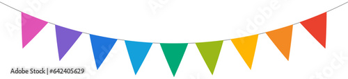 Bunting flags banner best for Birthday party and carnival garland decoration. photo
