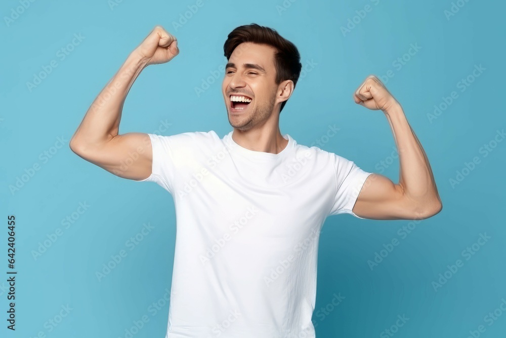Positive man. Generate Ai Positive man. Generate Ai