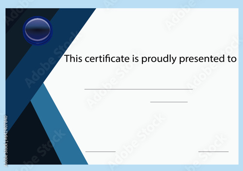 Vector illustration of certificate of authorised distributor template in vintage style. 