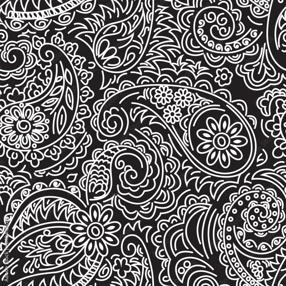 Vector seamless pattern. Modern stylish texture. Geometric striped ornament. Monochrome linear braids Vector seamless pattern. Modern stylish texture. Geometric striped ornament. Monochrome linear braids