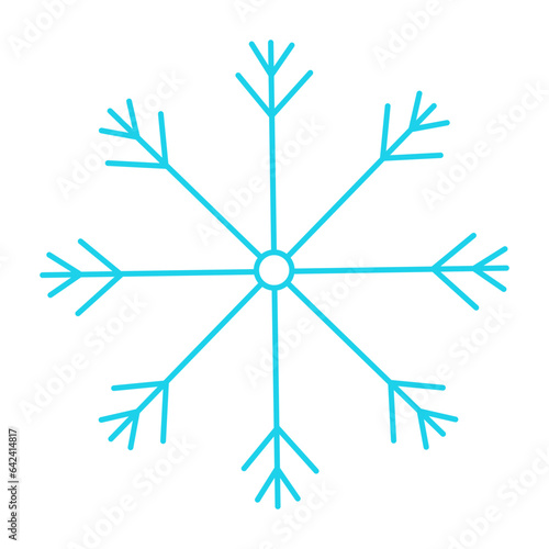 snowflake vector winter cold pattern icon element