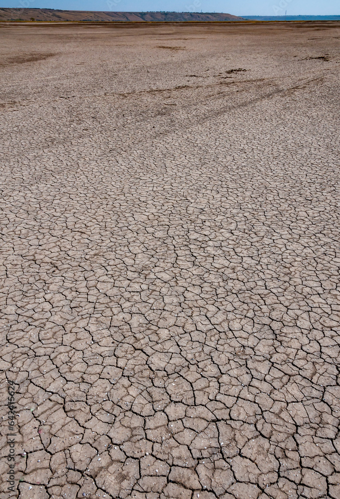 Dry cracked salty silt in the upper Kuyalnik estuary, Ukraine Dry cracked salty silt in the upper Kuyalnik estuary, Ukraine
