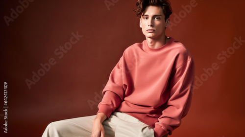She stands confidently in a classic normcore outfit of solid colors.