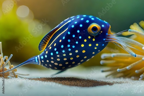 fish in aquarium generated by AI