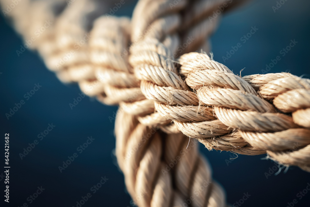 Intricate Tangles: A Captivating Macro Shot of a Knotted Rope Intricate Tangles: A Captivating Macro Shot of a Knotted Rope