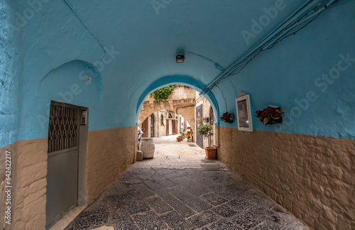 Bari, Italy - one of the pearls of Puglia region, Old Town Bari displays a peculiar architecture with its narrow alleyways where it's so easy and wonderful to get lost  photo