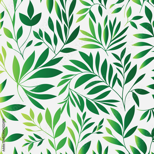 seamless pattern with leaves