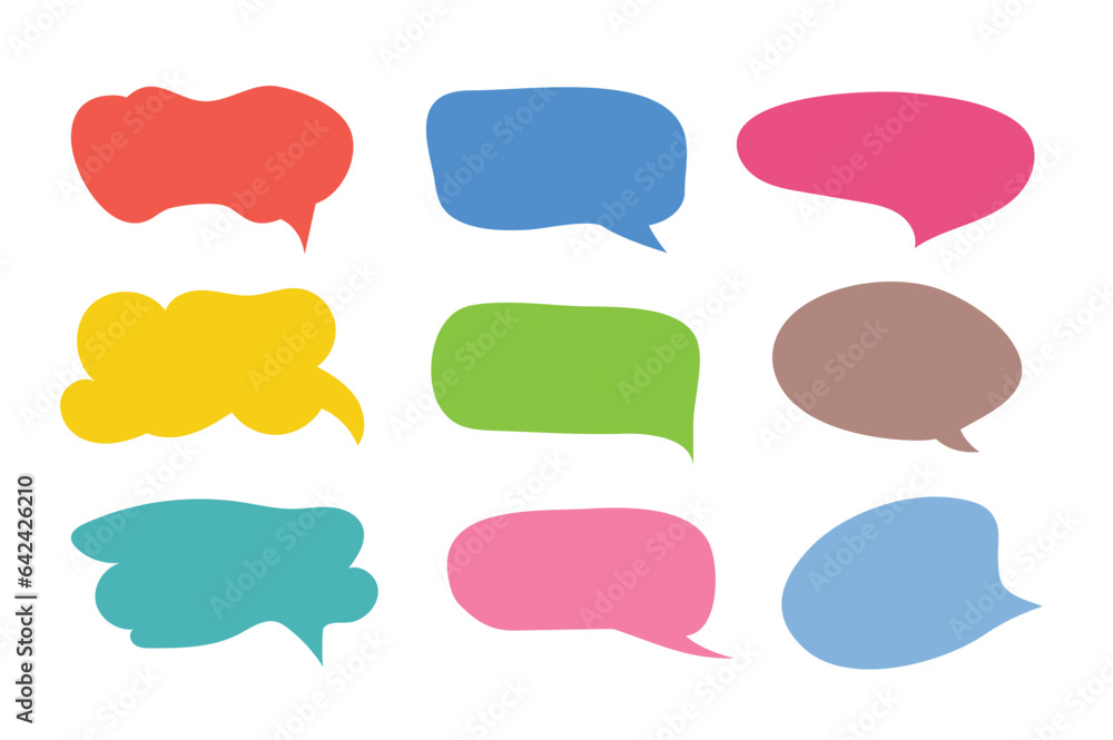 Set of callout, speech bubbles, chats, elements icons, vector illustration. Set of callout, speech bubbles, chats, elements icons, vector illustration.