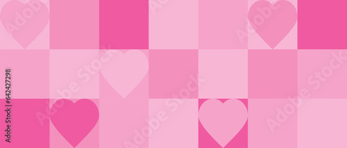 Pink geometric seamless background. Template for creating textiles and wallpapers with raspberry texture in a trendy style.