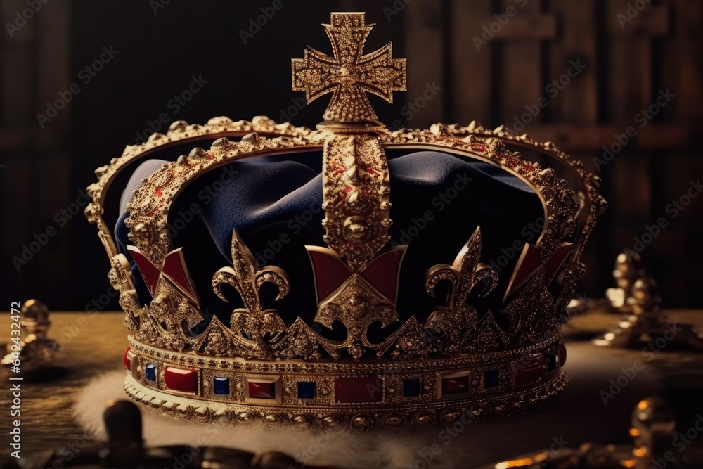 A crown of the UK. beautiful Generative AI AIG32