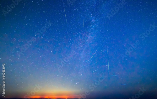 Milky Way and Perseid Shower 2023 over Sicily - shot from Malta