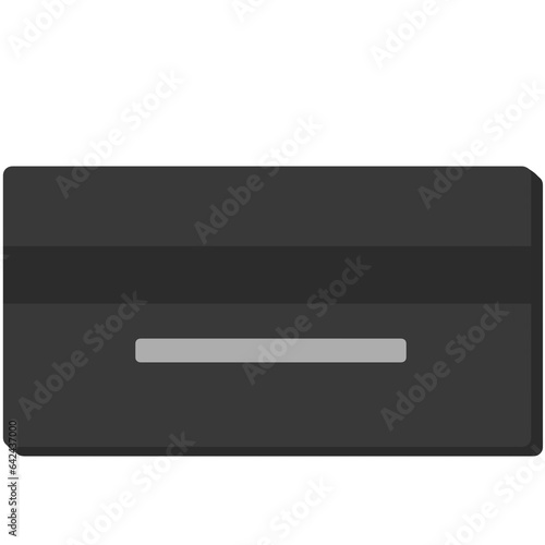 credit card Black  blue  yellow front and back