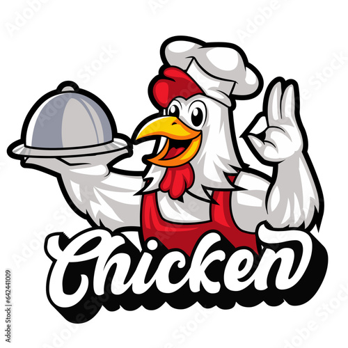 chicken mascot for a fast food fried chicken restorant business