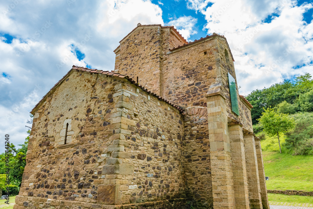 Obraz premium Church of San Miguel de Lillo in Oviedo, Spain - A UNESCO World Heritage Site