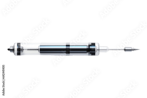 Isolated Syringe on Transparent Background. Generative AI