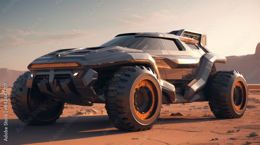 Futuristic Desert Adventure: Precision Off-Roading Triumph Futuristic Desert Adventure: Precision Off-Roading Triumph