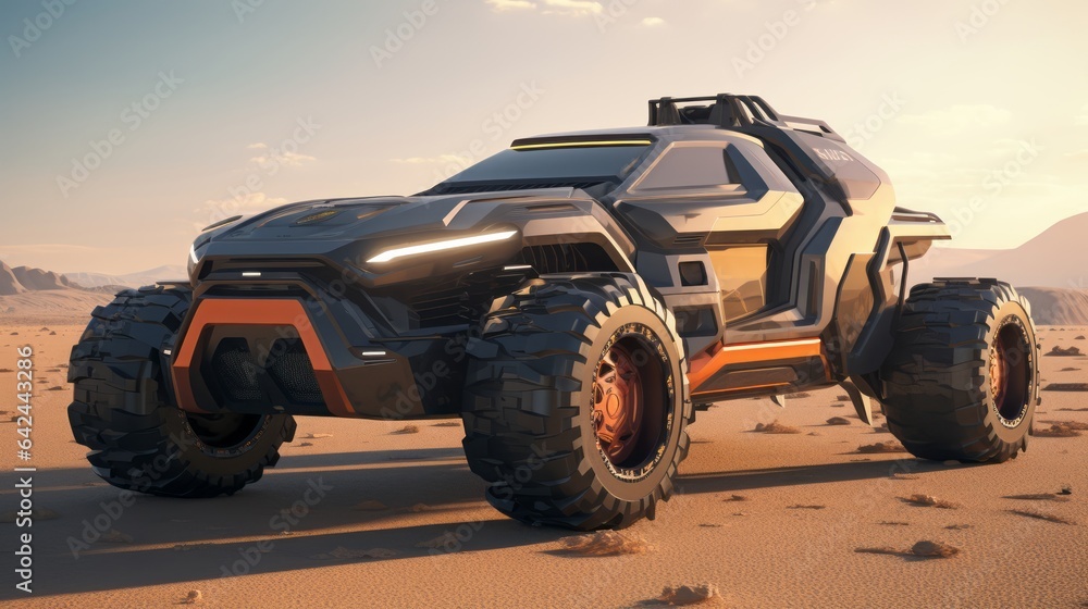 Off-Road Marvel Tackling the Desert Sands with Precision