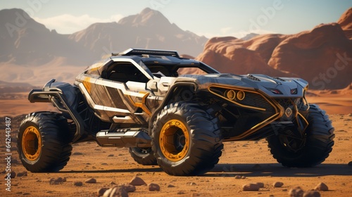 Futuristic Desert Roamer  Luxury Off-Road Triumph