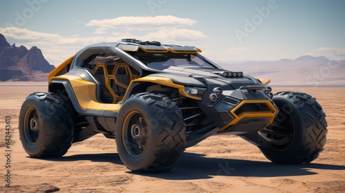 Arid Wilderness Expedition: Futuristic Off-Road Glory