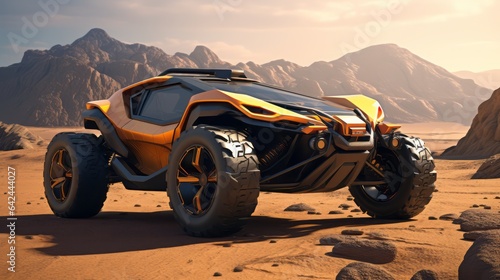 Luxurious All-Terrain Vehicle Roams the Desert © Yaroslav Herhalo