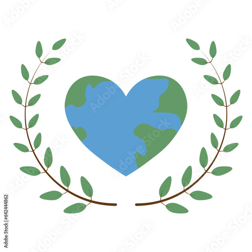 flat illustration of world kindness day. Random acts of kindness day emblem